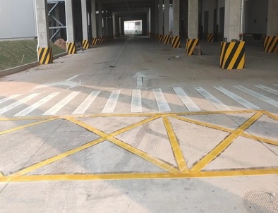 通化通化厂区道路标线施工